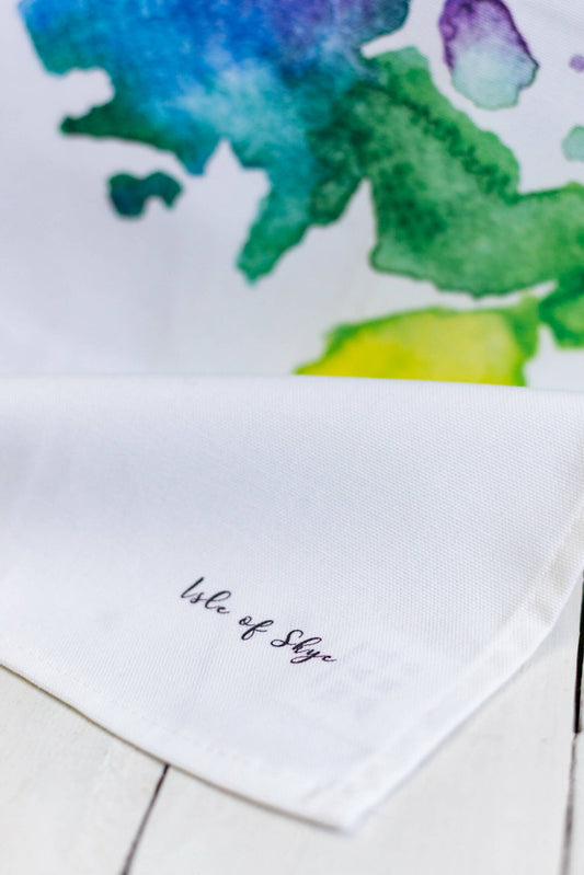 Skye Watercolour Map Tea Towel