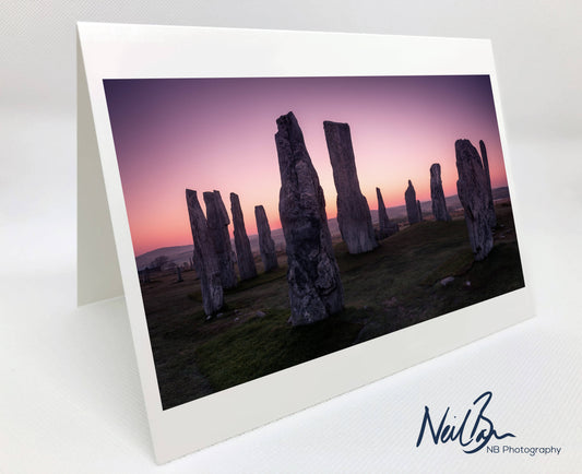 Callanish Stones Isle of Lewis - Scotland Greeting Card - Blank Inside