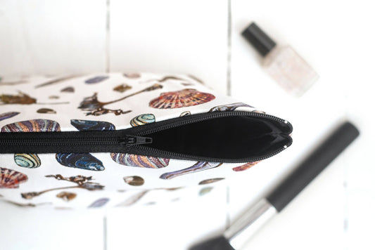 Sea Treasures Watercolour Cosmetic Bag