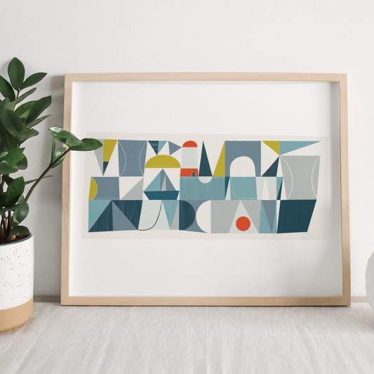 At the Harbour Art Print