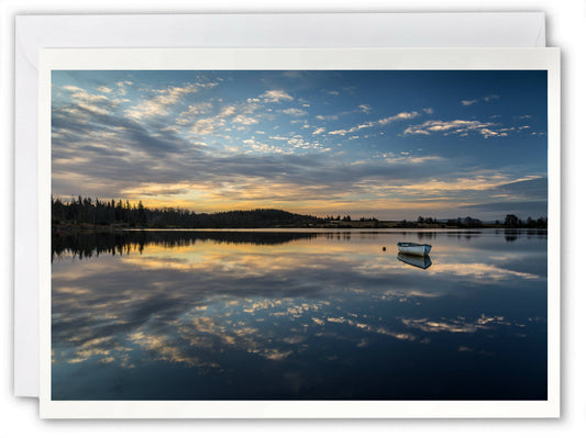 Loch Rusky Fishing Boat - Scotland Greeting Card - Blank Inside