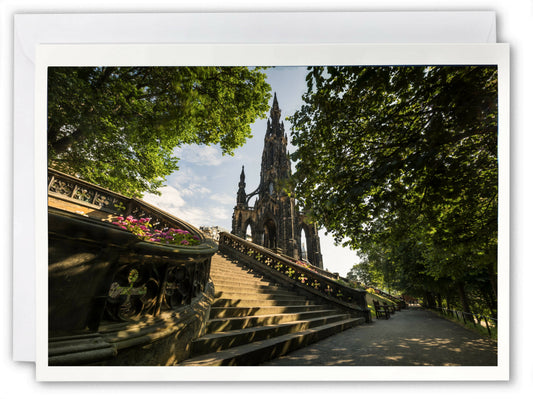 The Scott Monument, Edinburgh - Scotland Greeting Card - Blank Inside