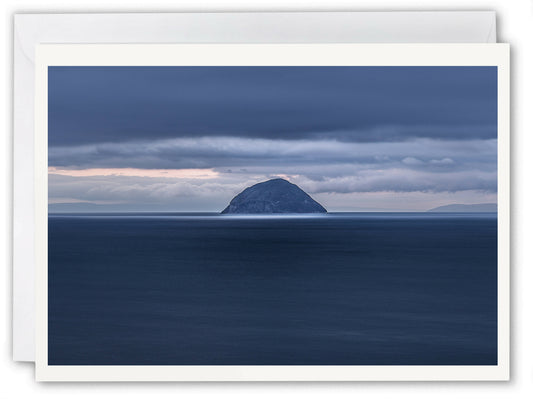 Ailsa Craig from Lendalfoot, Ayrshire - Scotland Greeting Card - Blank Inside