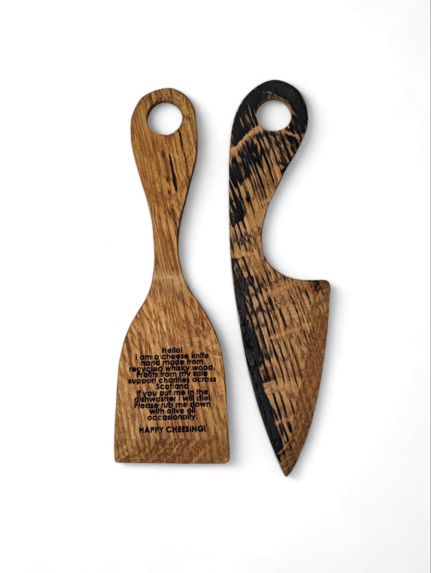 Whisky Wood Cheese Knives