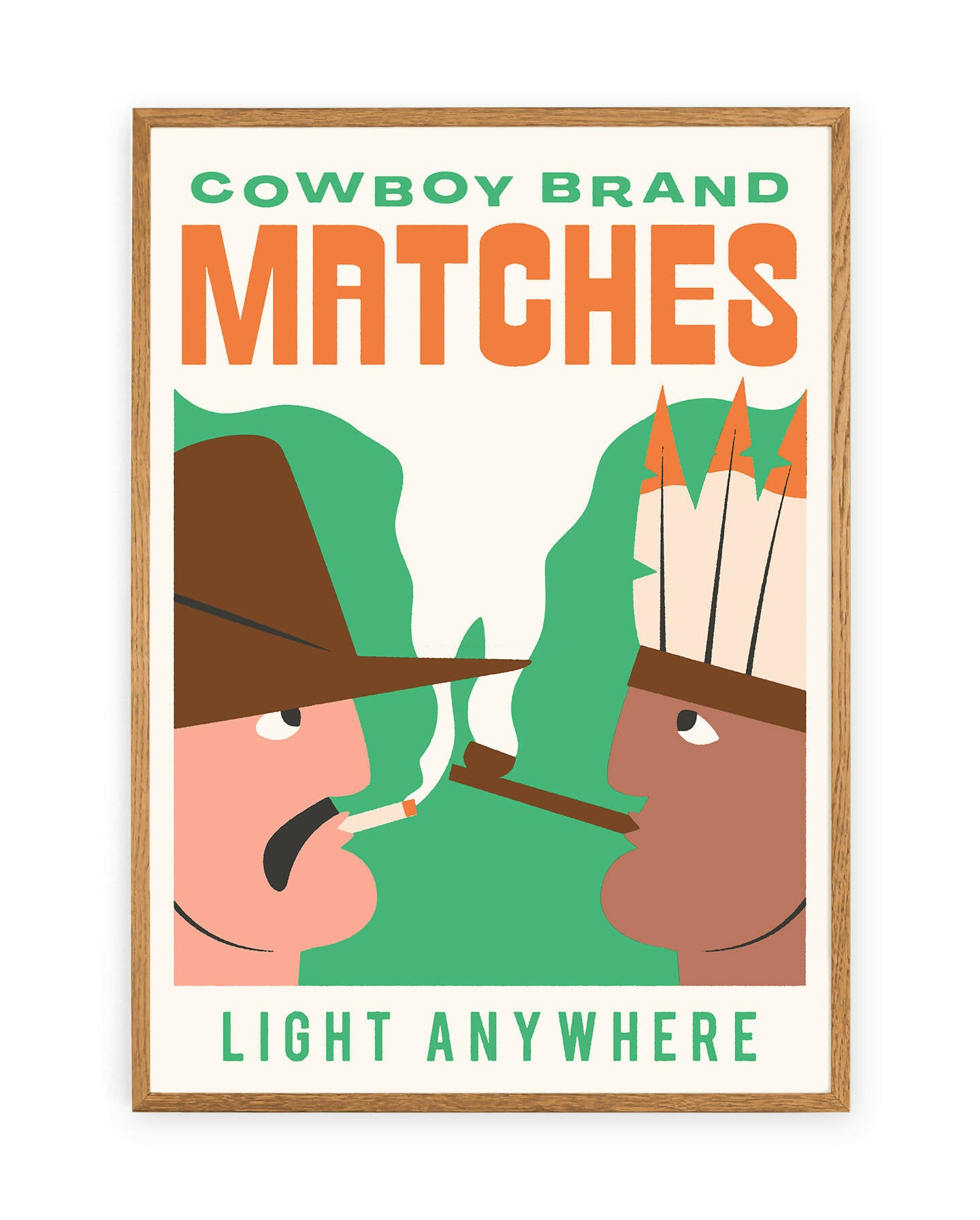 Cowboy Brand Matches Print