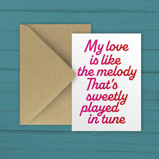 'Melody' card