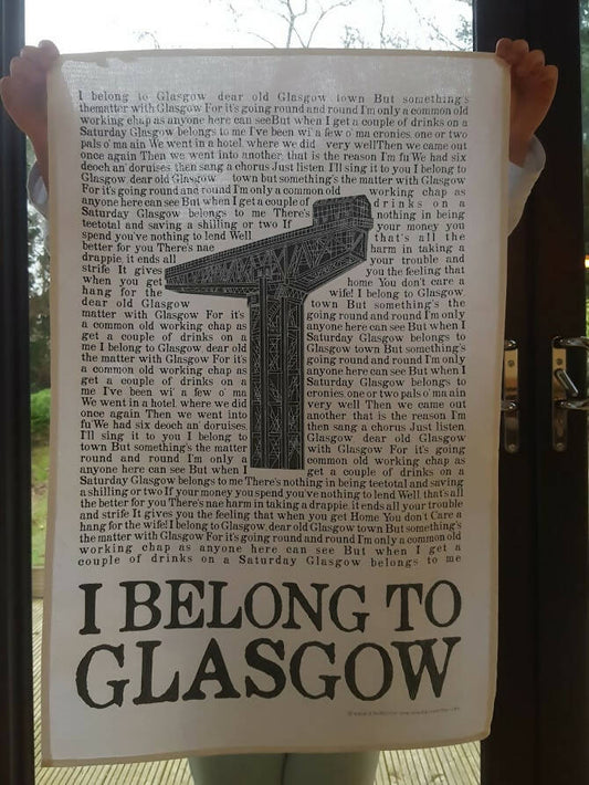 I Belong To Glasgow Tea Towel