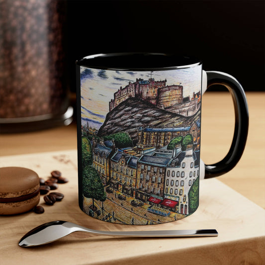 Ceramic 11oZ Edinburgh Mug- Grass-market design