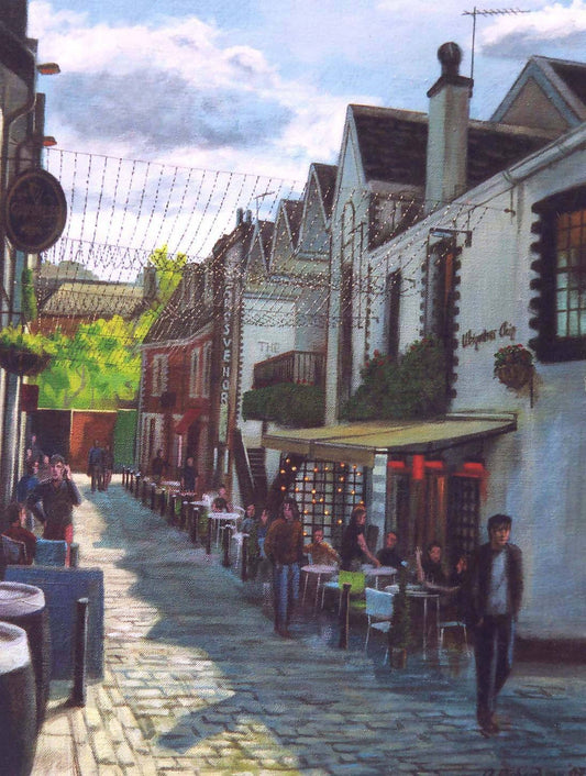 Ashton Lane, Glasgow. Art Print.