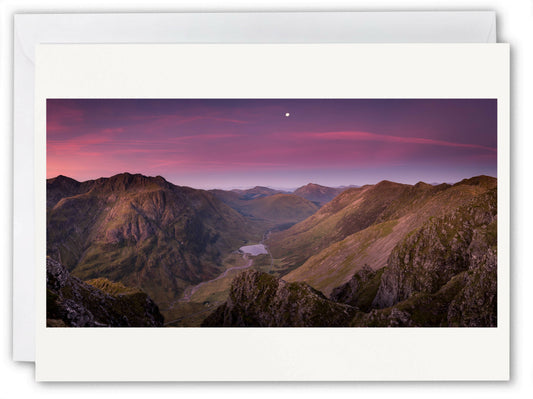 Glen Coe & Aonach Eagach Ridge - Scotland Greeting Card - Blank Inside