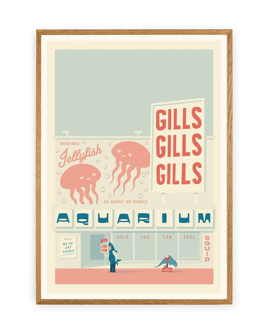 Gills Gills Gills Aquarium Art Print