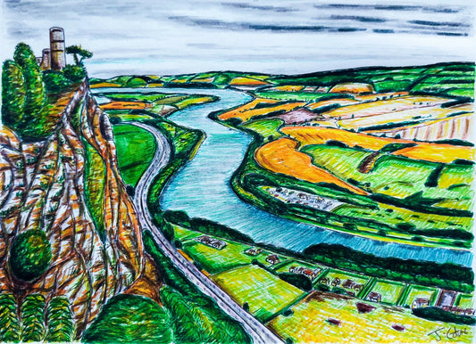 Kinnoull Hill, Perth Scotland framed/ unframed art print