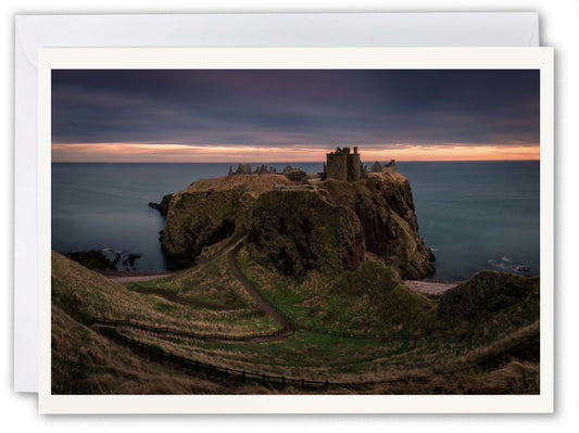 Dunnottar Castle near Stonehaven, Aberdeenshire - Scotland Greeting Card - Blank Inside