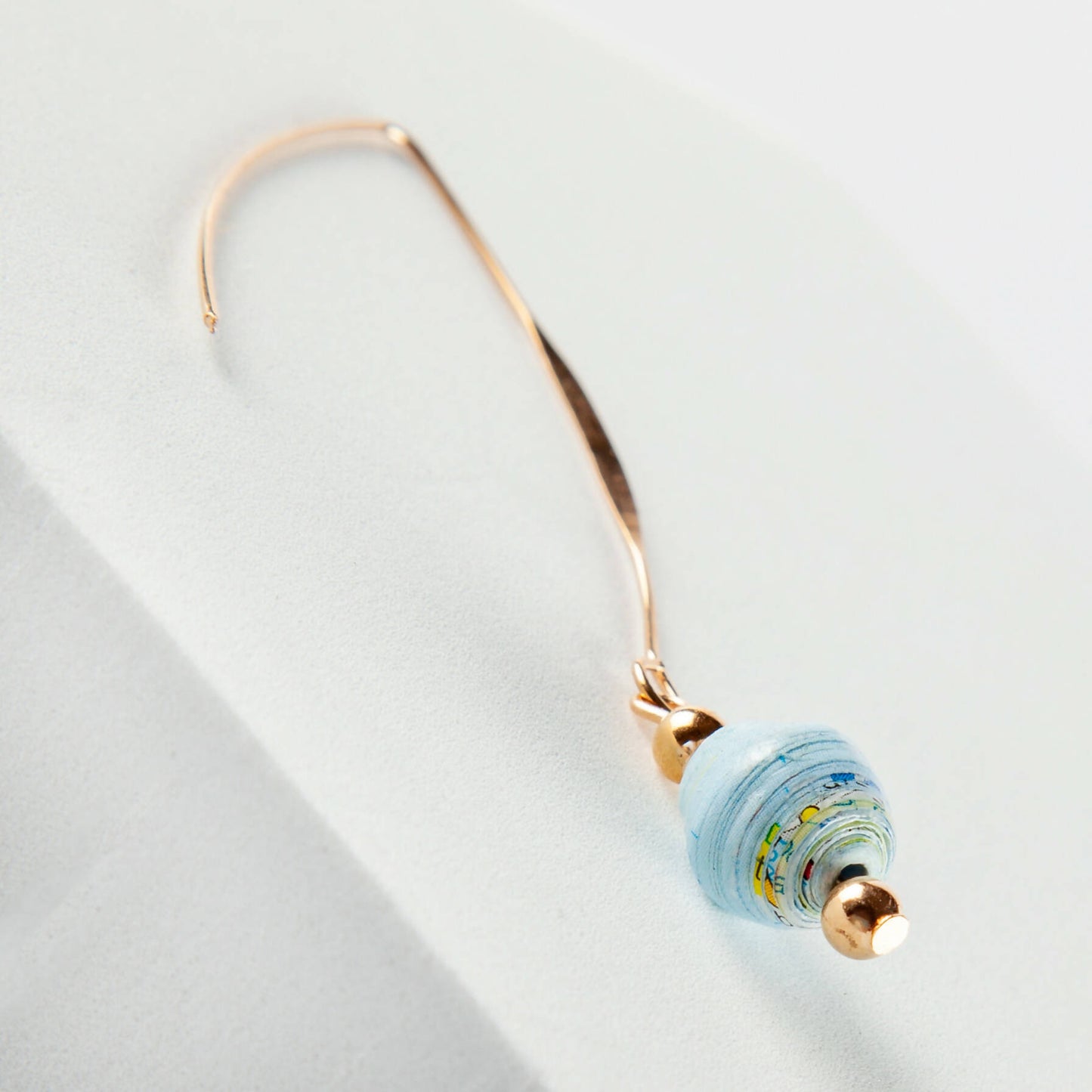 Scotland Map Earrings, gold plated wishbone