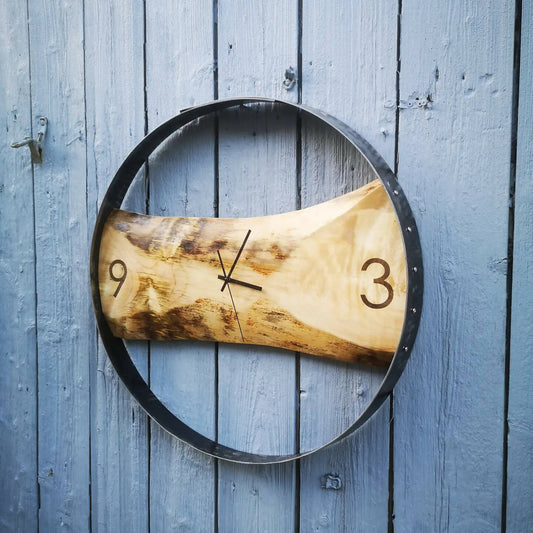 Whisky Barrel Hoop Wall Clocks