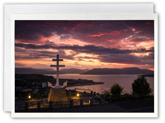 Free French Memorial, Greenock - Scotland Greeting Card - Blank Inside