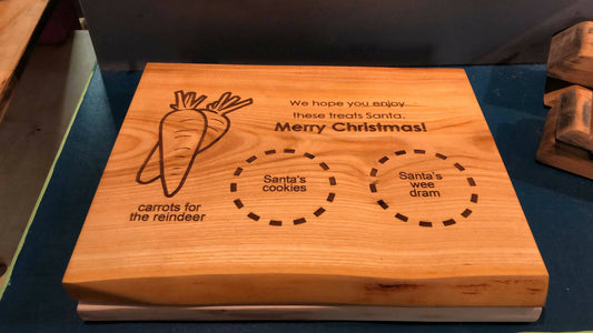 Santa board for Christmas eve