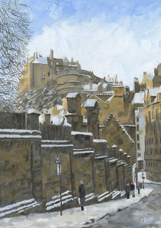 Edinburgh Castle Winter giclée print