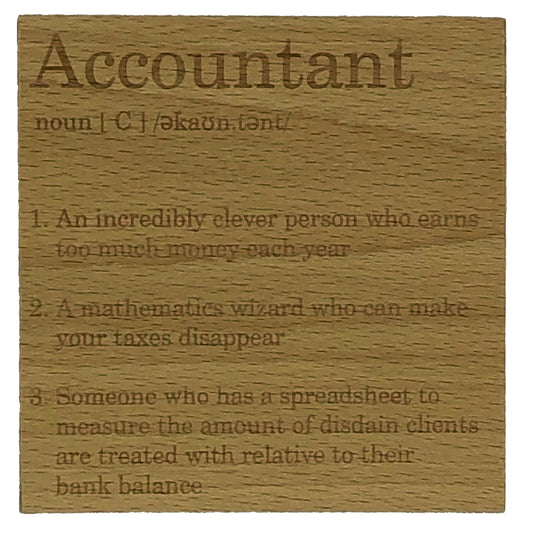 Wooden coasters - occupations (1 of 2)