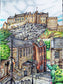 Framed Edinburgh Art Print- The Vennel View