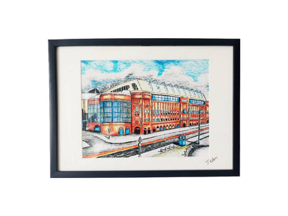 Glasgow Rangers FC, Ibrox Framed Art Print