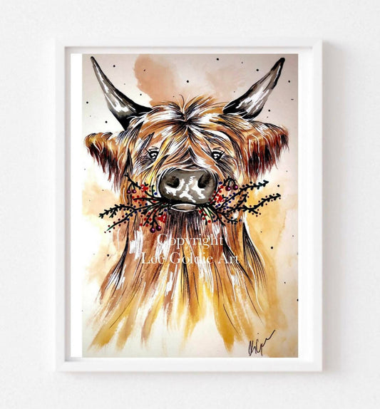 Berry Cow - A4 Print