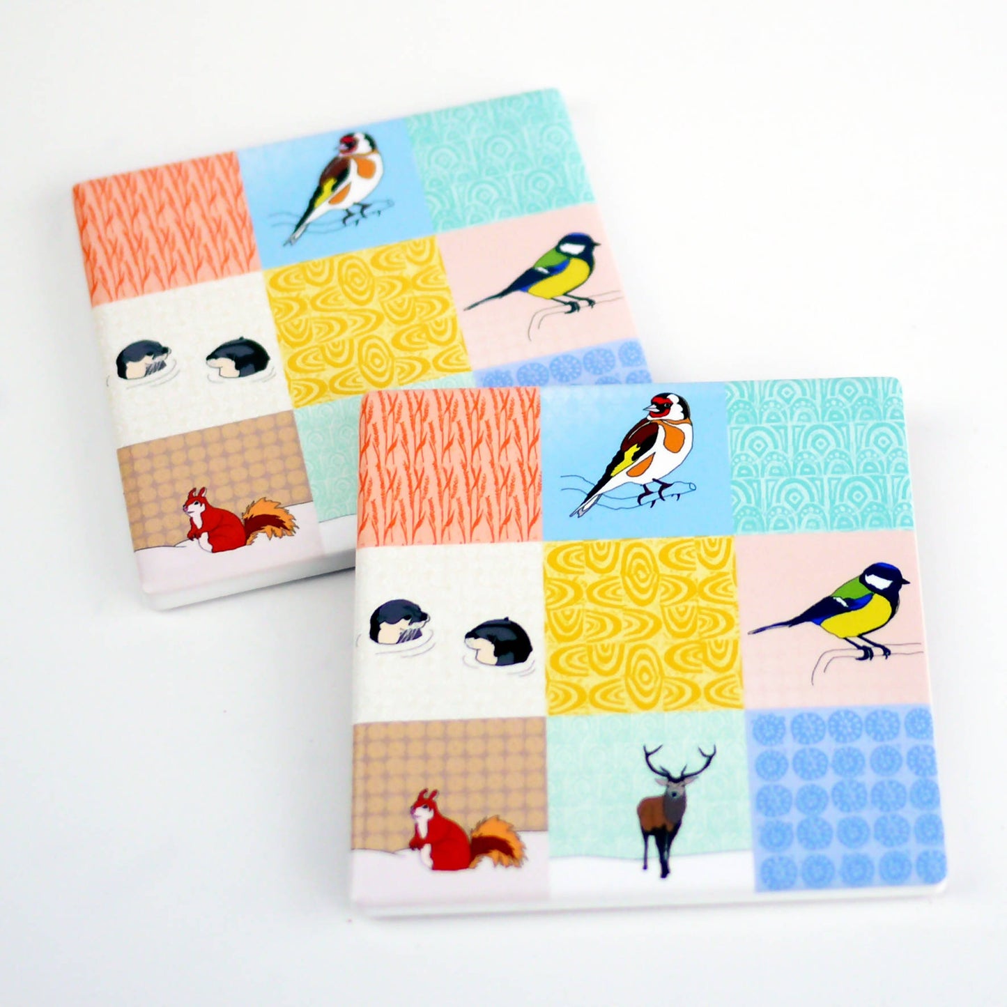Patchwork Mix Ceramic Coasters