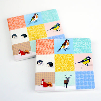 Patchwork Mix Ceramic Coasters