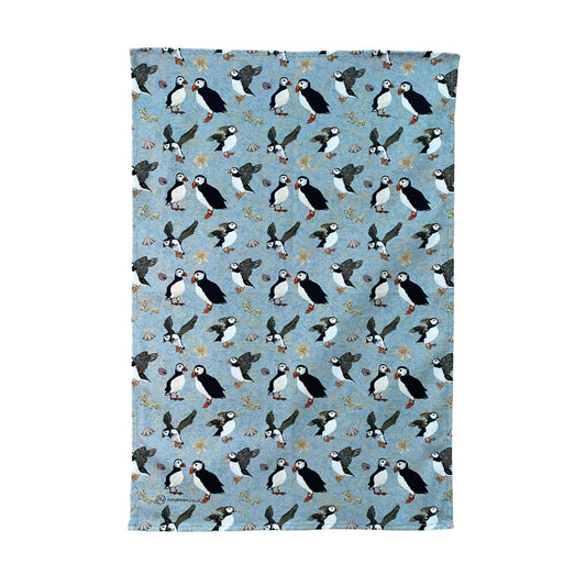 Puffins Cotton Tea-Towel