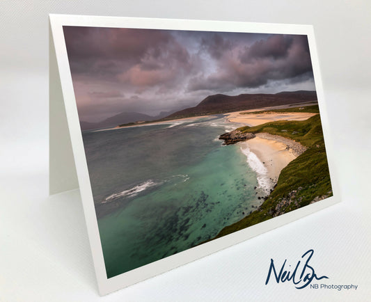 Luskentyre, West Harris - Scotland Greeting Card - Blank Inside