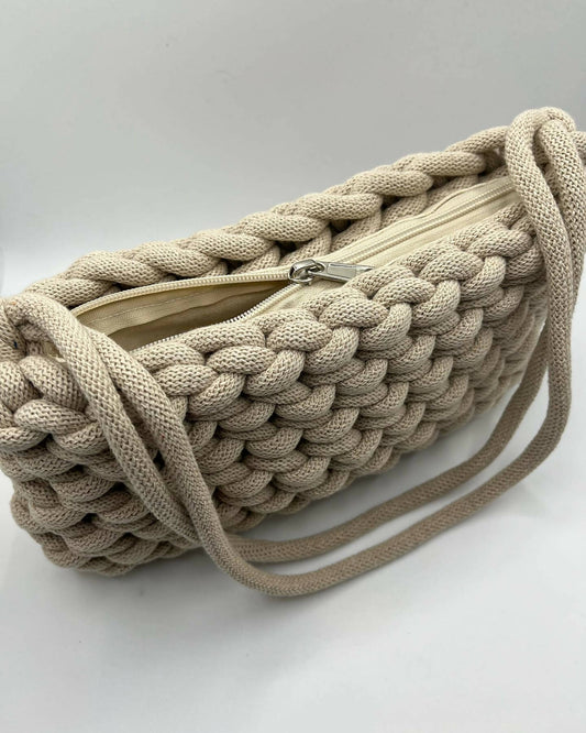 Beige Shoulder Bag