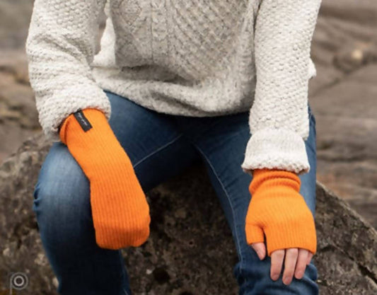 Unisex Ribbed Lambswool Wrist Warmers, 5 colours