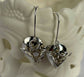 Recycled sterling silver jingle earrings