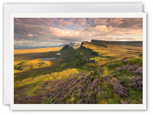 Trotternish from Quiraing, Isle of Skye - Scotland Greeting Card - Blank Inside