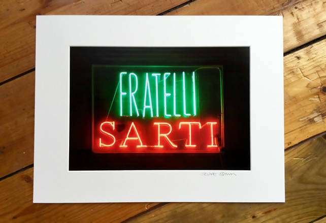 Sarti Glasgow, signed mounted print
