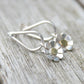 Silver daisy earrings