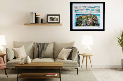 Dunnottar Castle Giclee Art Print- Framed/ Unframed