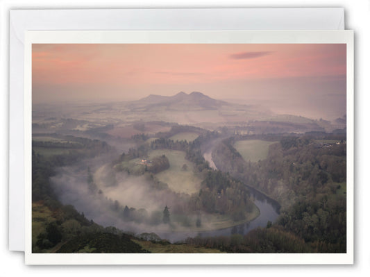 'Scott's View', Scottish Borders - Scotland Greeting Card - Blank Inside