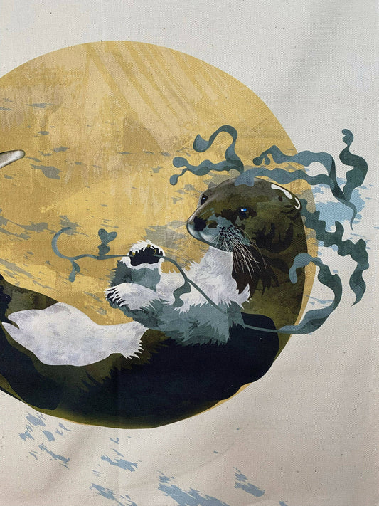 Moon Otter Cotton Tea-Towel