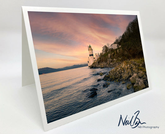 Cloch Lighthouse, Gourock - Scotland Greeting Card - Blank Inside