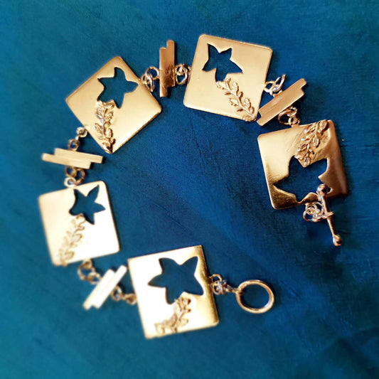 Statement Cut out Flower Bracelet