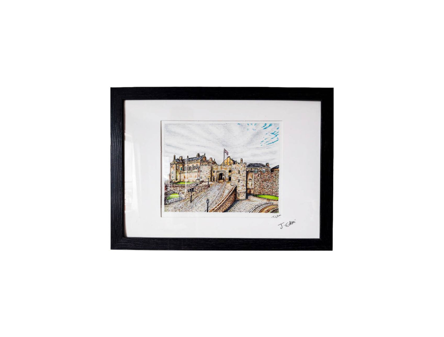 Stirling Castle, Scotland framed Giclee art Print