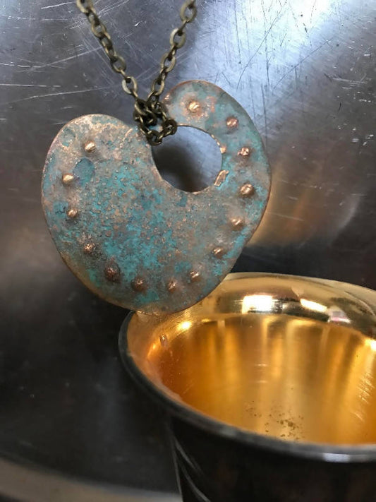 Found Beneath large Pendant