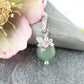 Aventurine and silver butterfly necklace