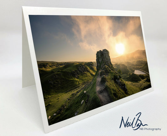 Castle Ewen, Fairy Glen, Isle of Skye - Scotland Greeting Card - Blank Inside